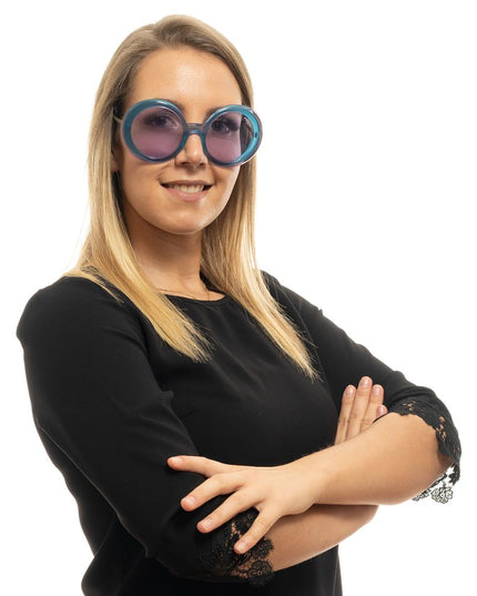 Emilio Pucci Turquoise Metal & Plastic Sunglasses