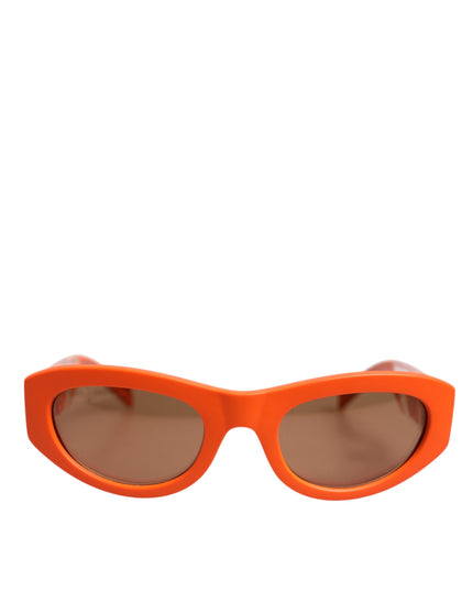 Dolce & Gabbana Orange Reborn To Live Oval Frame Logo Eyewear Sunglasses