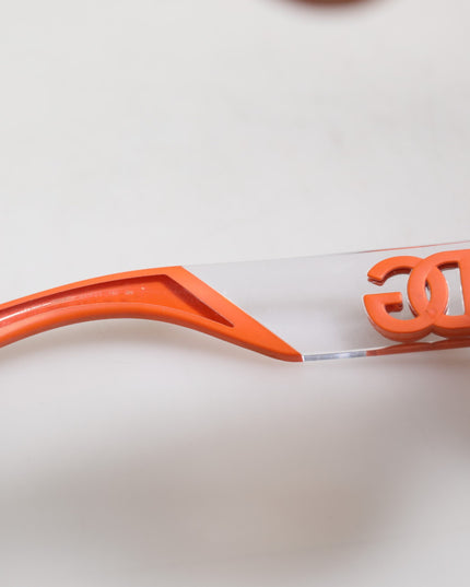 Dolce & Gabbana Orange Reborn To Live Oval Frame Logo Eyewear Sunglasses