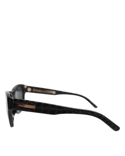 Dolce & Gabbana Black Leather Frame DG4177 Tinted Lens Sunglasses