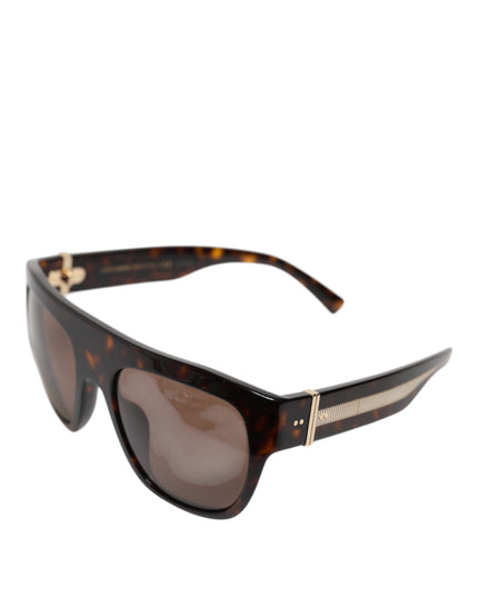 Dolce & Gabbana Dark Brown Havana DG4398F Square Frame Eyewear Sunglasses