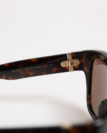 Dolce & Gabbana Dark Brown Havana DG4398F Square Frame Eyewear Sunglasses