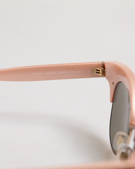 Dolce & Gabbana Pink Gold Mirrored Cat Eye DG6109 Sequined Sunglasses