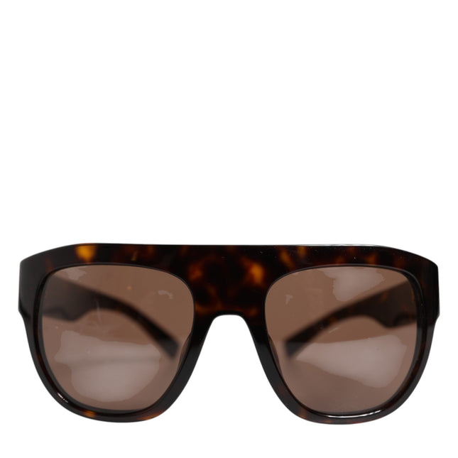 Dolce & Gabbana Dark Brown Havana DG4398F Square Frame Eyewear Sunglasses