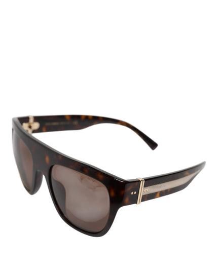 Dolce & Gabbana Dark Brown Havana DG4398F Square Frame Eyewear Sunglasses