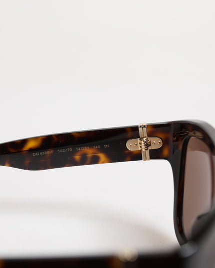 Dolce & Gabbana Dark Brown Havana DG4398F Square Frame Eyewear Sunglasses