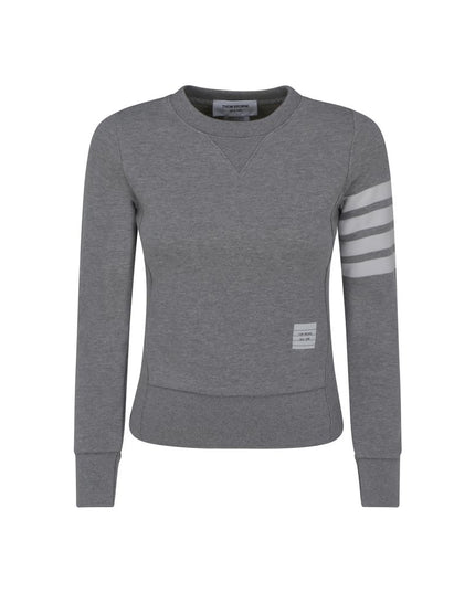 Thom Browne Gray Cotton Sweatshirt