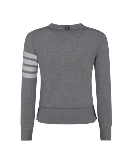 Thom Browne Gray Cotton Sweatshirt