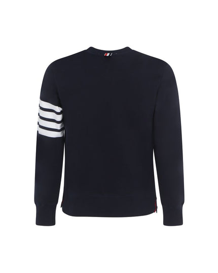 Thom Browne Blue Cotton Sweatshirt