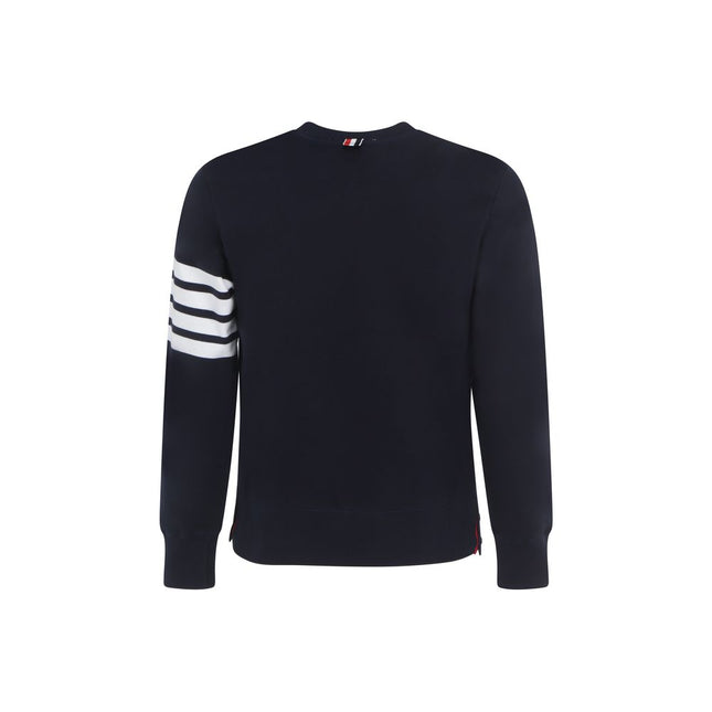 Thom Browne Blue Cotton Sweatshirt