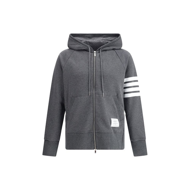 Thom Browne Gray Cotton Sweatshirt