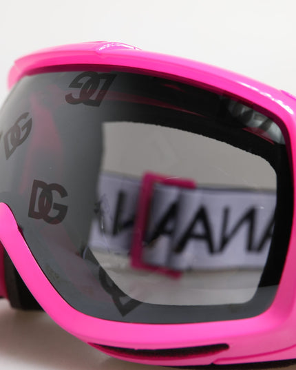 Dolce & Gabbana Fuchsia Pink Logo Ski Goggles DG6182 Mask Sunglasses
