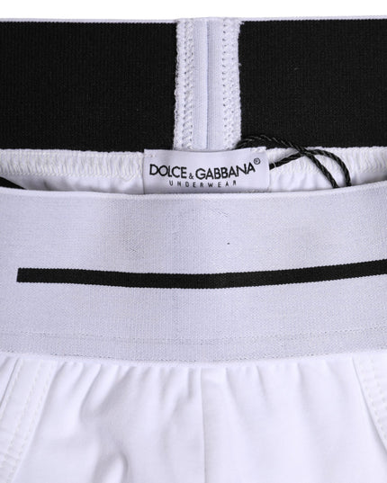 Dolce & Gabbana White Cotton Stretch Regular Brief Underwear