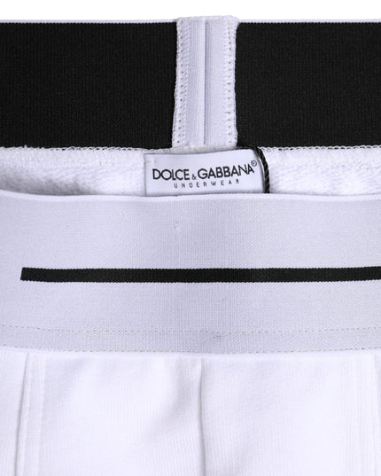 Dolce & Gabbana White Cotton Stretch Regular Boxer Underwear