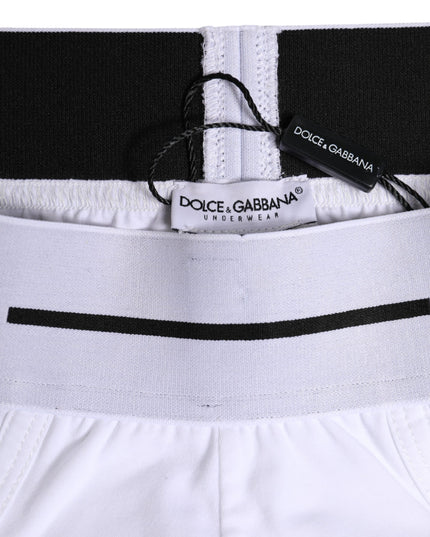 Dolce & Gabbana White Cotton Stretch Regular Brief Underwear