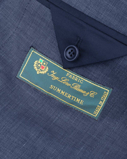 Made in Italy Blue Linen Blazer