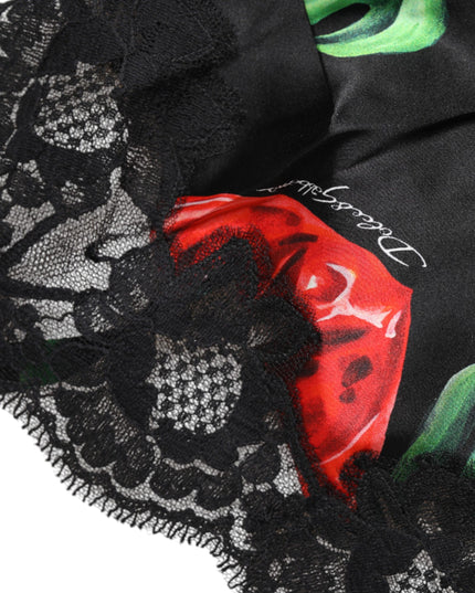 Dolce & Gabbana Multicolor Floral Silk Tank Lingerie Underwear