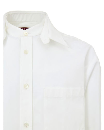 Gucci White Cotton Dress Shirt