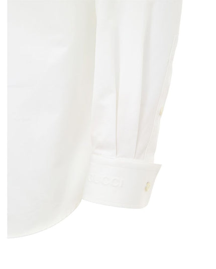 Gucci White Cotton Dress Shirt