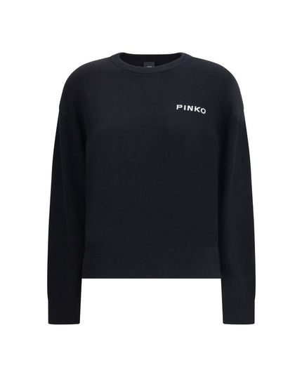 PINKO Black Wool Sweatshirt
