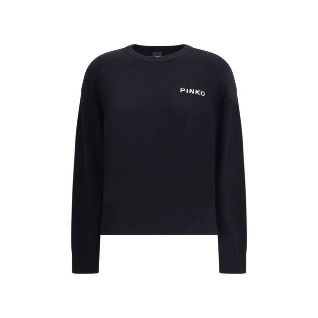 PINKO Black Wool Sweatshirt