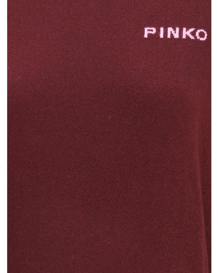 PINKO Bordeaux Wool Sweatshirt
