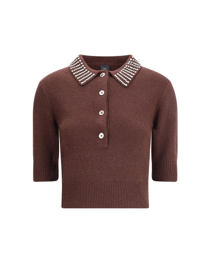 PINKO Brown Nylon Sweatshirt