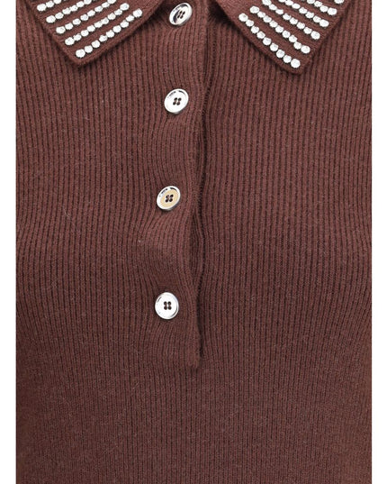 PINKO Brown Nylon Sweatshirt