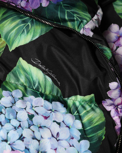 Dolce & Gabbana Multicolor Floral Print Puffer Quilted Jacket