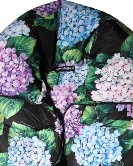Dolce & Gabbana Multicolor Floral Print Puffer Quilted Jacket