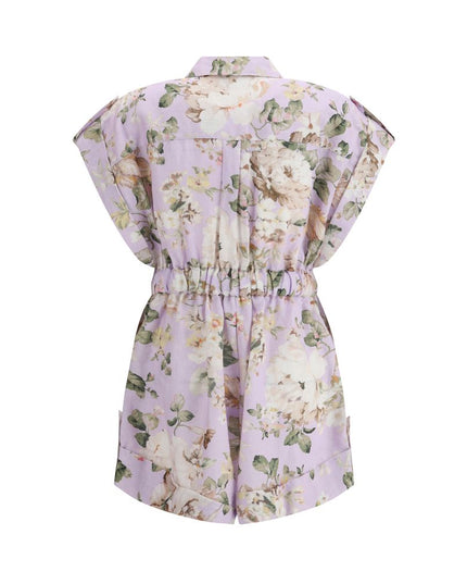 Zimmermann Multicolor Linen Jumpsuit