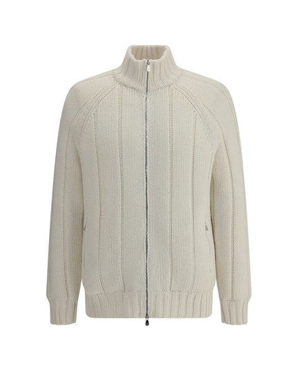 Brunello Cucinelli White Cashmere Coat