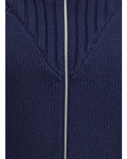 Brunello Cucinelli Blue Cashmere Coat