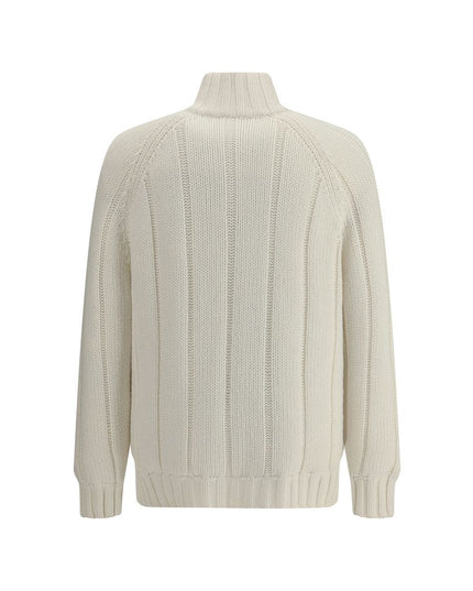 Brunello Cucinelli White Cashmere Coat