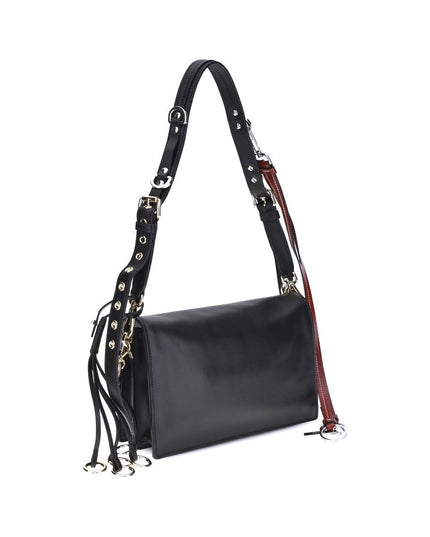 Prada Black Calf Leather Bos Taurus Shoulder Bag