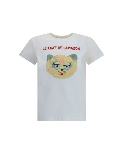 Valentino White Cotton T-Shirt