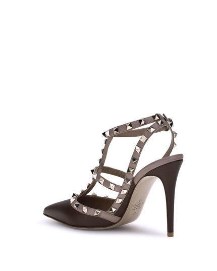 Valentino Garavani Black Calf Leather Bos Taurus High Heel Pumps