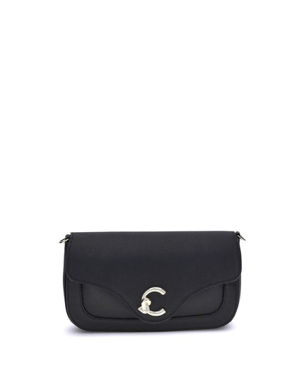 Coccinelle Black Calf Leather Bos Taurus Shoulder Bag