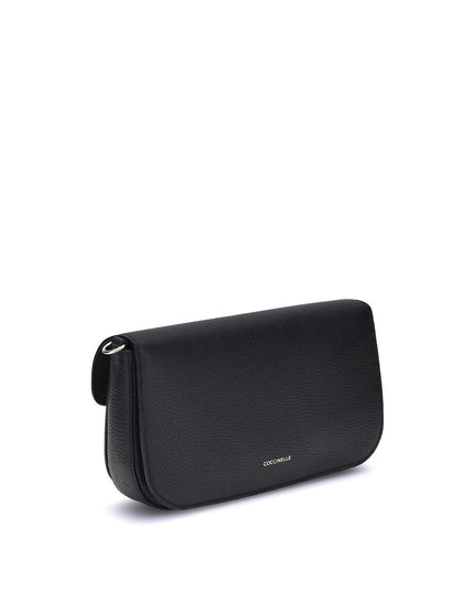 Coccinelle Black Calf Leather Bos Taurus Shoulder Bag