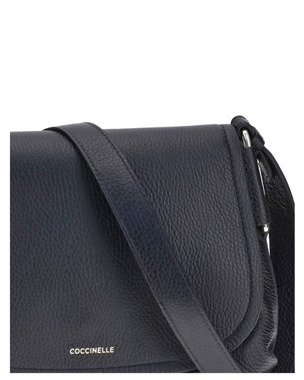 Coccinelle Black Calf Leather Bos Taurus Shoulder Bag