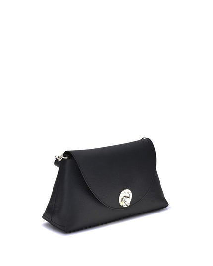 Coccinelle Black Calf Leather Bos Taurus Shoulder Bag