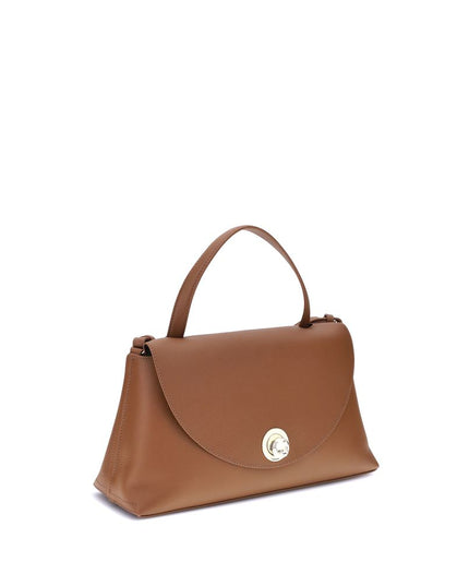 Coccinelle Brown Calf Leather Bos Taurus Handbag