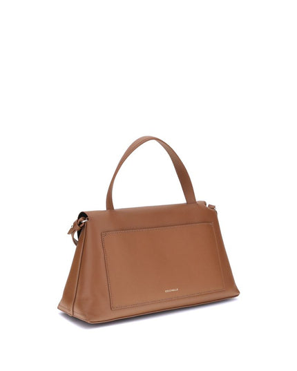 Coccinelle Brown Calf Leather Bos Taurus Handbag
