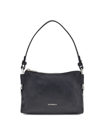 Coccinelle Black Calf Leather Bos Taurus Shoulder Bag