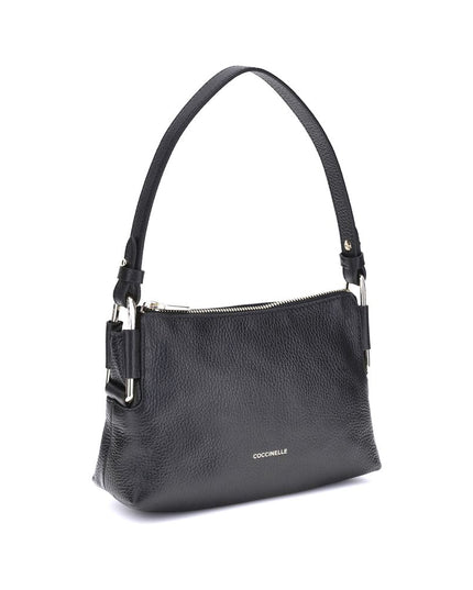 Coccinelle Black Calf Leather Bos Taurus Shoulder Bag