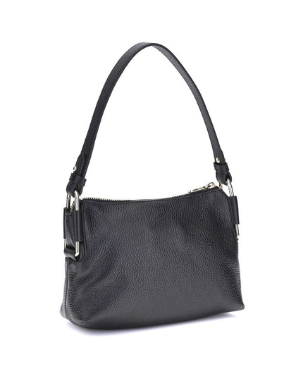 Coccinelle Black Calf Leather Bos Taurus Shoulder Bag