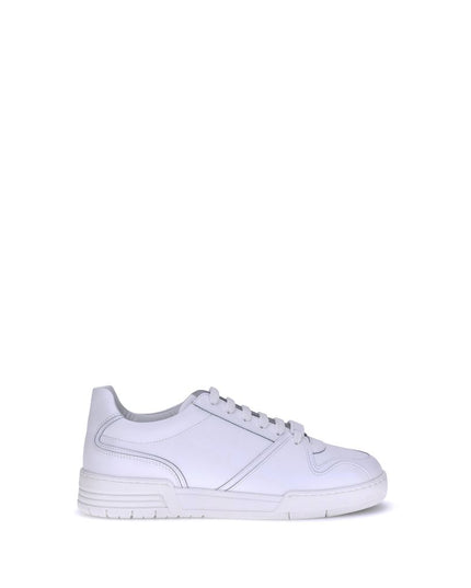 Moschino White Rubber Low Top Sneakers