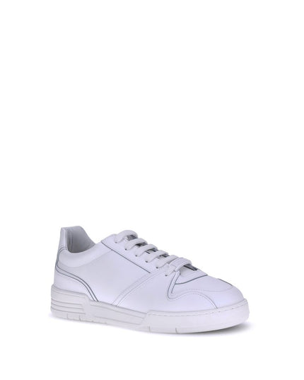 Moschino White Rubber Low Top Sneakers