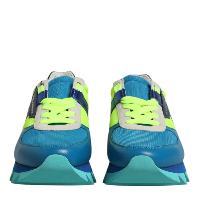 Dolce & Gabbana Multicolor Leather Low Top Men Sneakers Shoes