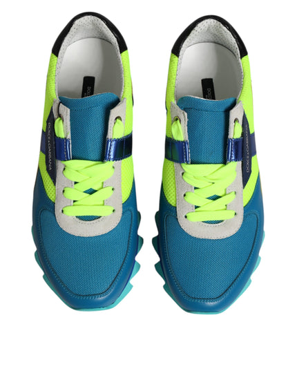 Dolce & Gabbana Multicolor Leather Low Top Men Sneakers Shoes